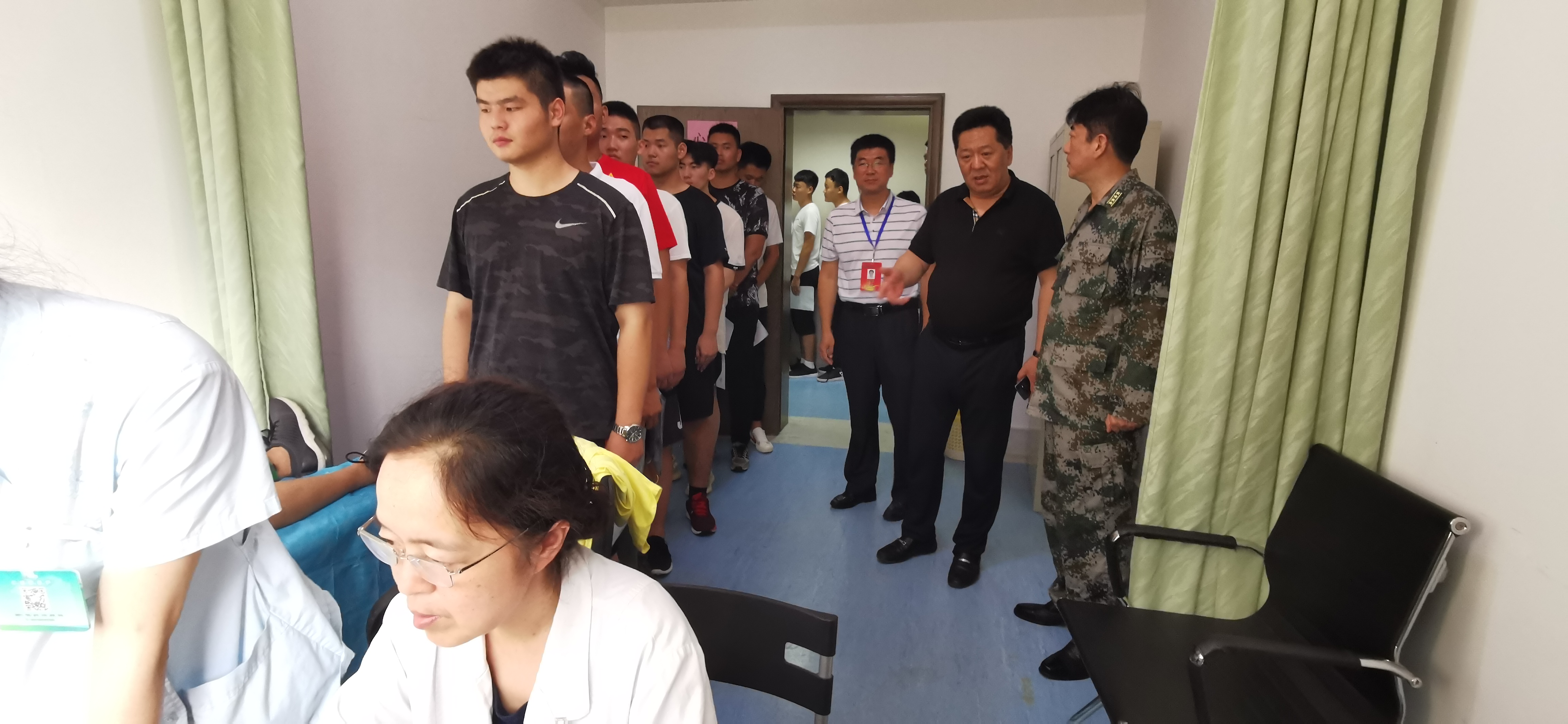八一献礼:市五院顺利完成2019年济南市征兵体检工作