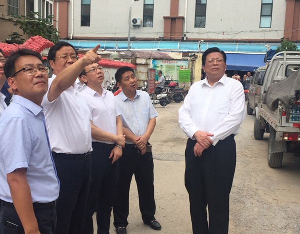 市委副书记苏树伟督导市中区迎接国家卫生城市复审工作