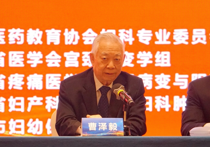 原卫生部副部长,中华医学会常务副会长曹泽毅讲话中国医药教育协会副